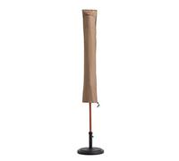 Lumaland Funda Protectora Impermeable para Muebles de jardín Cubierta para sombrilla Lona 23, 5/25 (Ancho) x 136 (Largo) cm Oxford 600D Beige