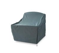Lumaland - Lona Impermeable para Muebles de jardín, Funda con asa 65 (Altura) x 80/119 (Largo) x 85 cm Oxford 600D 280 g/m², Color Verde y Gris