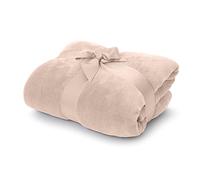 Lumaland Manta acogedora 150x200cm de 100% vellón de Coral | Manta de sofá cálida y Transpirable de Fibras Especialmente Suaves para Relajarse en casa o al Aire Libre