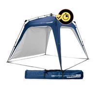 Lumaland Outdoor Pabellón 2,5 x 2,5 m | Impermeable y protección UV | Tienda de jardín Incluido. 1 Panel Lateral y Bolsa y estacas | Tienda de campaña y recepción Robusta | Montaje rápido [Azul]