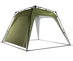 Lumaland Outdoor Pabellón 2,5 x 2,5 m | Impermeable y protección UV | Tienda de jardín Incluido. 1 Panel Lateral y Bolsa y estacas | Tienda de campaña y recepción Robusta | Montaje rápido [Verde
