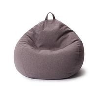 Lumaland Puf Comfort Line | Cojín de suelo 90 x 110 x 50 cm con 1,9M perlas de poliestireno | Sillón suave y cómodo para niños y adultos | 250 L [gris]