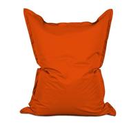 Lumaland - Puf gigante diseño XXL para interior/exterior, cojín de 380 l, relleno de material virgen, 140 x 180 cm, disponible en diferentes colores, tela, Orange., Intérieur Extérieur XXL