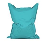 Lumaland - Puf gigante diseño XXL para interior/exterior, cojín de 380 l, relleno de material virgen, 140 x 180 cm, disponible en diferentes colores, tela, Aigue Marine., Intérieur Extérieur XXL