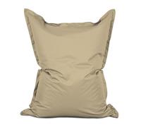 Lumaland - Puf gigante XXL con funda lavable, 140 x 180 cm, cojín bolsa interior recargable, 380 litros EPS [marrón arena]