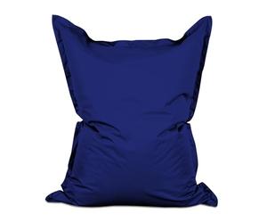 Lumaland - Puf gigante XXL, lavable, 140 x 180 cm, cojín, bolsa recargable, 380 l bolas EPS [azul oscuro]