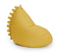 Lumaland Puf infantil Monster | Puf Animal Familia para niños | Bolsa de frijol impermeable para interior y exterior | Material de fácil cuidado | 80 x 80 x 70 cm y 2,9 kg ligero [amarillo]