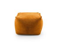 Lumaland Puf modular - Serie de pana | Puf para interior con estructura suave, ideal para sofá y puf, bolsa de frijoles con relleno, para salón & Co. - 54 x 54 x 40 cm