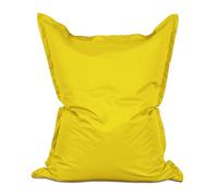 Lumaland Puff Pera Otomano Gigante XXL 380l con Relleno Incluido - Sillón Relax Impermeable para Interior y Exterior - Mueble Ideal para Salón, Jardin y Terraza - 140 x 180 cm / Amarillo