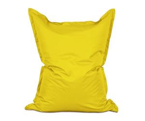Lumaland Puff Pera Otomano Gigante XXL 380l con Relleno Incluido - Sillón Relax Impermeable para Interior y Exterior - Mueble Ideal para Salón, Jardin y Terraza - 140 x 180 cm / Amarillo