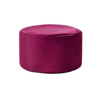 Lumaland Puff Puff (50 L) | Puff Compacto con función 3 en 1: cómodo Taburete, práctica Mesa y Elegante reposapiés para Uso en Interiores y Exteriores I con Relleno Flexible de EPS | Ø 25 x 45 cm