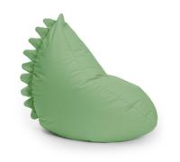 Lumaland Puf infantil Monster | Puf Animal Familia | Bolsa impermeable | Fácil cuidado | 80 x 80 x 70 cm, 2,9 kg [verde]