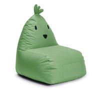 Lumaland Puf para Niños Chicken - Familia de Animales - Para Niños - Impermeable - Para Interior y Exterior - Material de Fácil Mantenimiento - 80 x 75 x 75 cm y 3,1 kg - Ligero - Verde