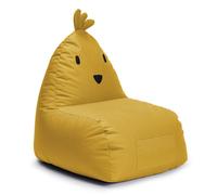 Lumaland Puf infantil Chicken | Puf de animales Familia | Bolsa impermeable para interior y exterior | Material fácil de cuidar | 80 x 75 x 75 cm, 3,1 kg [amarillo]