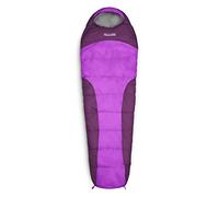 Lumaland Saco de Dormir Outdoor Mummy 230 x 80 cm, Incluye Saco de 50 x 25 cm, Color Morado