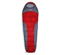 Lumaland Saco de Dormir para Exteriores, 230 x 80 cm, Incluye Bolsa de Almacenamiento, 50 x 25 cm, Color Rojo