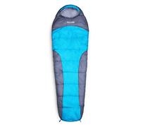 Lumaland Saco de Dormir para Exteriores, 230 x 80 cm, Incluye Bolsa de Almacenamiento, 50 x 25 cm, Color Turquesa