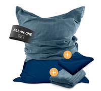 LUMALAND Saco XXL 380L Azul Marino Funda Exterior + Funda Cord in uentas EPS