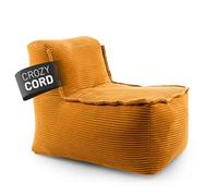 Lumaland Sección central modular - Serie de pana | Puf interior con estructura suave, módulo ideal para sofá y puf, bolsa de frijoles con relleno - para salón & Co - 54 x 81 x 70 cm
