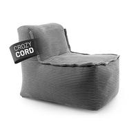 Lumaland Sección central modular - Serie de pana | Puf interior con estructura suave, módulo ideal para sofá y puf, bolsa de frijoles con relleno - para salón & Co - 54 x 81 x 70 cm