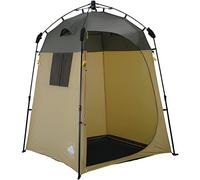 Lumaland - Tienda de baño con Ducha instantánea, 155 x 155 x 220 cm, Color marrón