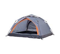 Lumaland Tienda de campaña Outdoor Light Pop Up Ligera para 3 Personas con 2 entradas Camping Acampada Festival - 210 x 190 x 110 cm - Impermeable, Robusta, Sistema Quick Up (Gris)