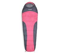 Lumaland x Where Tomorrow Saco de Dormir Ligero Impermeable para Verano e Invierno con Bolsa de Transporte Incluida - Ideal para Camping, Acampada y Festivales - 230 x 80 x 25 cm/Rosa