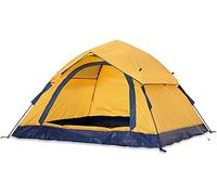 Lumaland x Where Tomorrow - Tienda de campaña con cúpula Pop-up (Cabeza Ligera para 3 Personas, 2 entradas - 210 x 110 cm), Color Amarillo