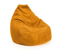 Lumaland XXL Bean Bag para juegos de gamificación | Sillón de tipo puf para adultos y adolescentes | Cómodo Bean Bag de 135 x 100 cm [Amarillo mostaza]