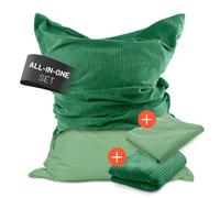 LUMALAND XXL Saco 30L EPS Cuentas Relleno Exterior Funda + Funda Interior Cord
