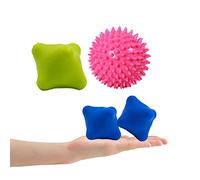 Lumanby 4 bolas de masaje con punta para acupoint, ideal para yoga, masaje de tejido profundo, terapia de punto de activación y liberación miofascial (juego de 3)
