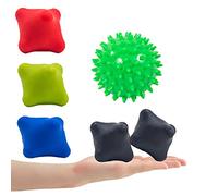 Lumanby 6 bolas de masaje para yoga, bola de lacrosse, ideal para terapia de punto de activación, masaje de tejido profundo (juego-3)