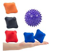 Lumanby 6 bolas de masaje para yoga, bola de lacrosse, ideal para terapia de punto de activación, masaje de tejido profundo (juego-4)