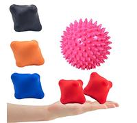 Lumanby 6 bolas de masaje para yoga, bola de lacrosse, ideal para terapia de punto de activación, masaje de tejido profundo (juego-2)