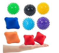 Lumanby 9 bolas de masaje para ejercicio físico y gimnasio para el hogar y el gimnasio, recuperación muscular de tejido profundo liberación miofascial (juego-1)