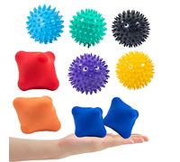 Lumanby 9 bolas de masaje para ejercicio físico y gimnasio para el hogar y el gimnasio, recuperación muscular de tejido profundo liberación miofascial (juego-4)