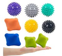 Lumanby 9 bolas de masaje para ejercicio físico y gimnasio para el hogar y el gimnasio, recuperación muscular de tejido profundo liberación miofascial (juego-3)