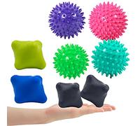 Lumanby Juego de 8 bolas de masaje de yoga para recuperación muscular de tejido profundo, terapia de punto de activación miofascial y alivio de fascitis plantar (juego de 5)