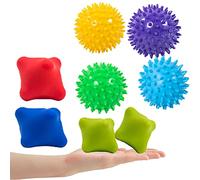 Lumanby Juego de 8 bolas de masaje de yoga para recuperación muscular de tejido profundo, terapia de punto de activación de liberación miofascial y alivio de fascitis plantar (juego-1)