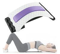 Lumanby Masajeador de espalda con refuerzo mágico para postura y entrenamiento físico para alivio del dolor lumbar y superior (púrpura-B)