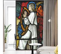 Lumanduo Película de privacidad para ventana de iglesia, colores teñidos, decorativa, para vidrio, para puerta, para tratamientos de ventanas, 15.7 x 39.4 pulgadas, 40 x 100 cm