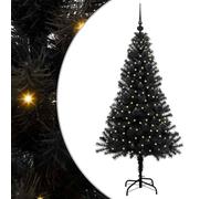 Lumanois Árbol de Navidad con 150 LED con Soporte Negro 150 cm PVC,Casa y jardín,Decoración,Decoraciones Festivas y estacionales,Arboles de Navidad,3.13kg-3396466