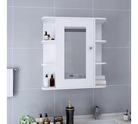 Lumanois Armario de baño con Espejo 66x17x63 cm MDF,Mobiliario,Armarios y Almacenamiento,Tocadores,Tocadores de baño,14.65kg-323601