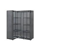 Lumanois Armario de Esquina Gris 130x87x169 cm,Mobiliario,Armarios y Almacenamiento,Armarios roperos,4.45kg-282452
