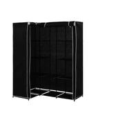 Lumanois Armario de Esquina Negro 130x87x169 cm,Mobiliario,Armarios y Almacenamiento,Armarios roperos,4.45kg-282449