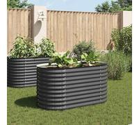 Lumanois Arriate de Acero galvanizado Gris 160x80x81 cm, Casa y jardín Jardín Jardinería Maceteros y jardineras, Gris, 16.7kg