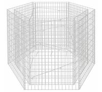 Lumanois Arriate Hexagonal de gaviones 160x140x100 cm,Casa y jardín,Maceteros y jardineras,24.7kg-142535
