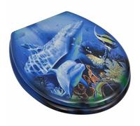 Lumanois Asientos de Inodoro con Tapas 2 uds MDF delfín, Bricolaje Fontanería Piezas y Herramientas para componentes de fontanería Accesorios de baño y bidé Asientos de inodoros y bidés