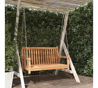 Lumanois Banco balancín de Madera Maciza de Teca 114x60x64 cm, Casa y jardín Jardín Artículos de Exterior Balancines de jardín, Marrón, 17.5kg