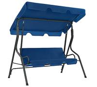 Lumanois Banco Columpio de jardín Tela Azul Oscuro 170x110x153 cm,Casa y jardín,Jardín,Artículos de Exterior,Balancines de jardín,20.24kg-48557